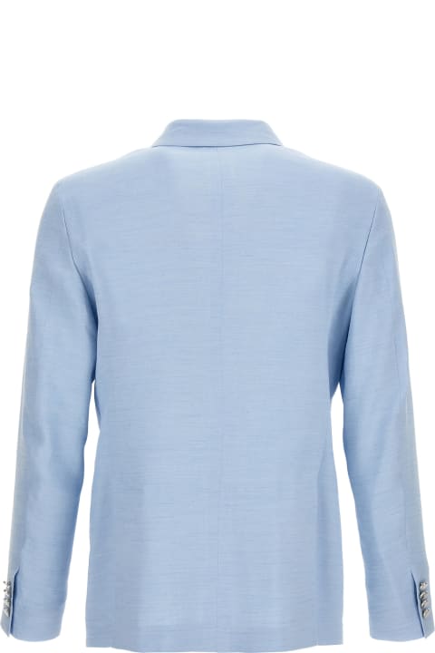 Tonello Coats & Jackets for Men Tonello Double Breast Linen Blazer Jacket
