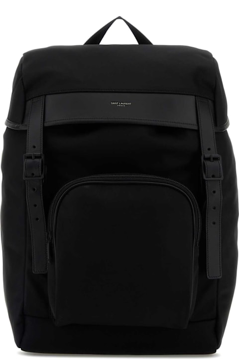 Homeware Saint Laurent Black Fabric City Backpack