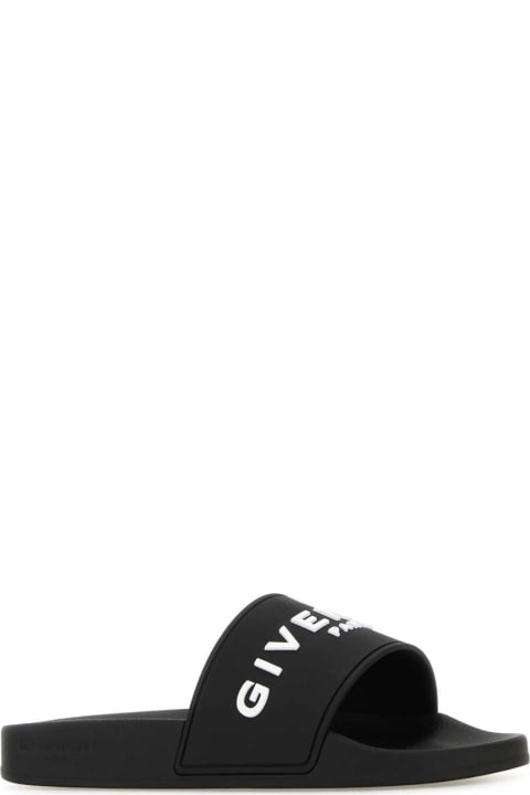 Sale for Women Givenchy Black Rubber Slippers
