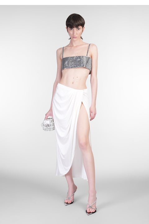 Nué Clothing for Women Nué Mirror Topwear In Silver Polyester