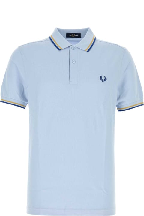 Fred Perry for Men Fred Perry Light Blue Piquet Polo Shirt