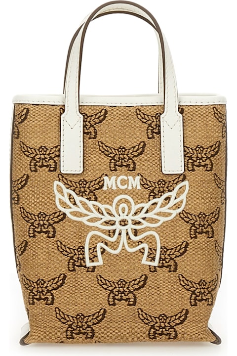 【関税&送料込】Mcm Tote Bag With Embroidery MCM Tote Bag With Embroidery | italist