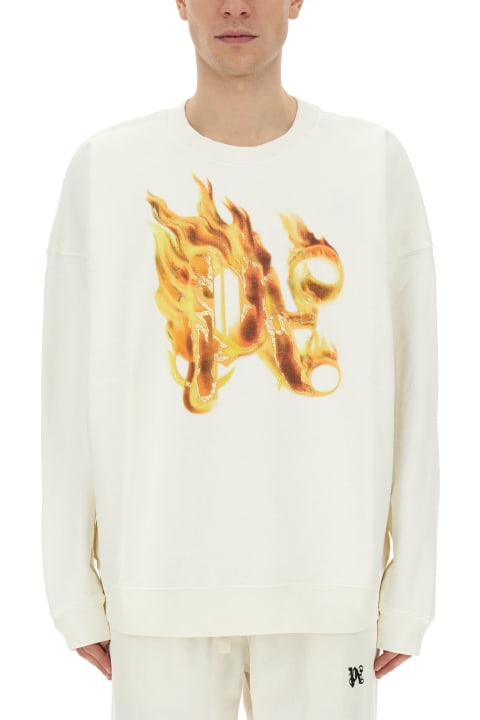 Homeware Palm Angels Burning Monogram Sweatshirt