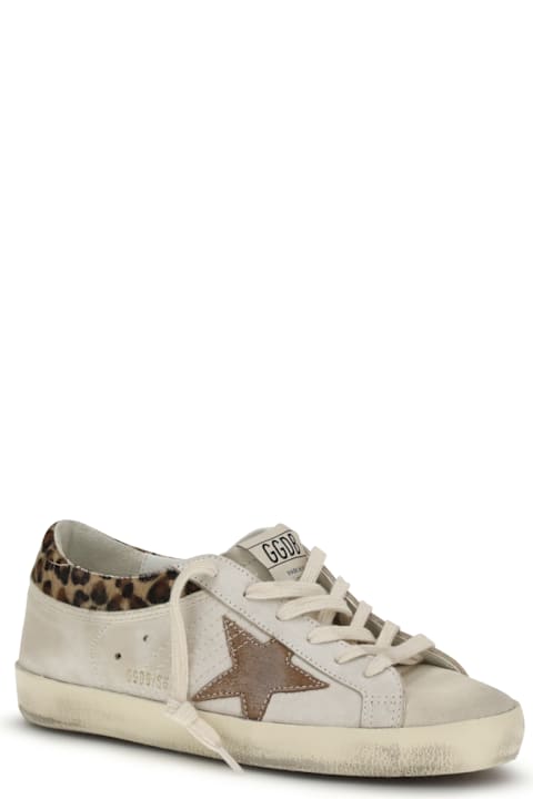 Golden Goose Super Star Sneakers Leopard-print Pony Skin