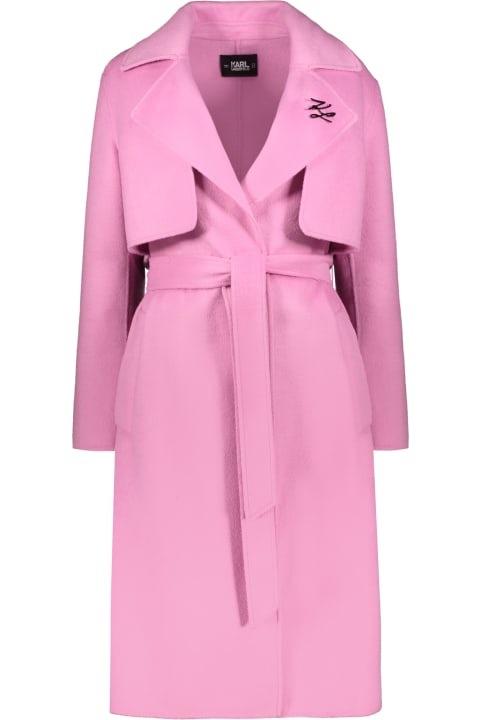 Karl Lagerfeld Coats & Jackets for Women Karl Lagerfeld Belted Coat