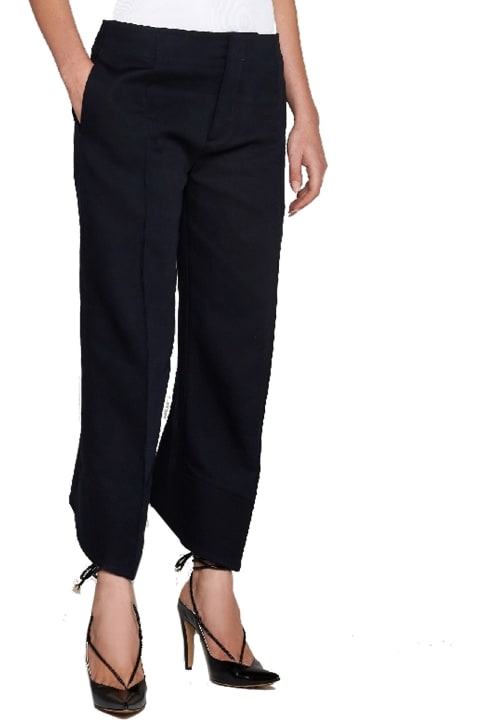 Bottega Veneta Pants & Shorts for Women Bottega Veneta Cropped Cotton Trousers