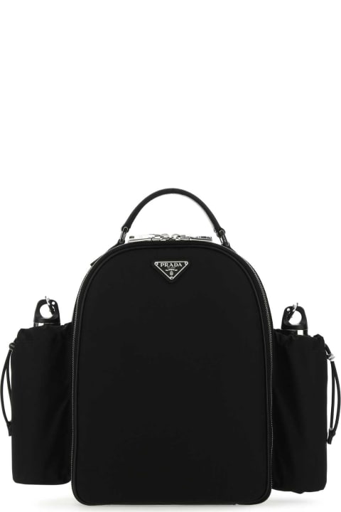 Prada Bags for Men Prada Black Re-nylon Picnic Backpack