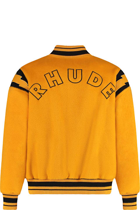 ウィメンズ Rhudeのコート＆ジャケット Rhude Wool Bomber Jacket