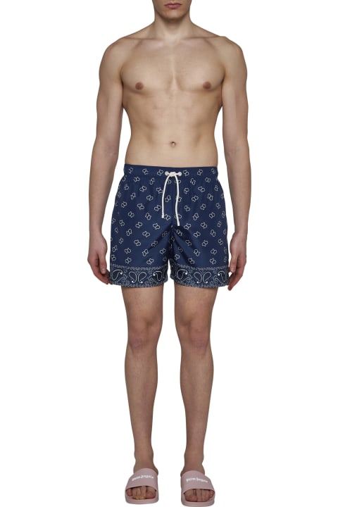 Palm Angels for Men Palm Angels Navy Blue Swimsuit