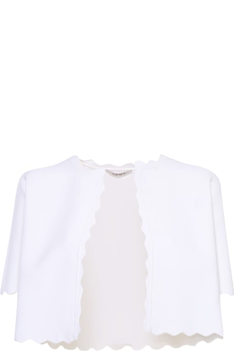 Kangra Sweaters for Women Kangra Short White Jacket