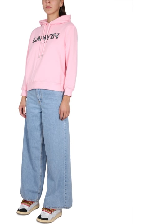 Lanvin for Women Lanvin Rose Cotton Sweatshirt