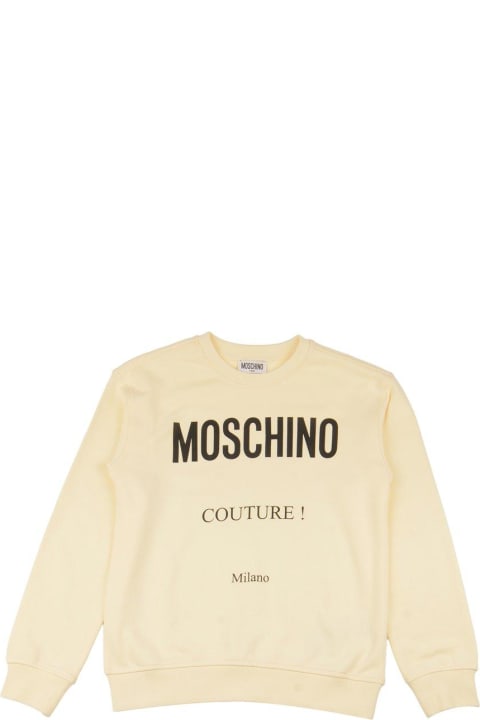 Moschino for Kids Moschino Logo Printed Crewneck Sweatshirt