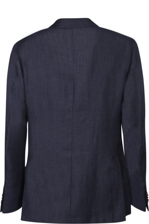 Zegna Coats & Jackets for Women Zegna Zegna Linen Adn Wool Jacket In Blue