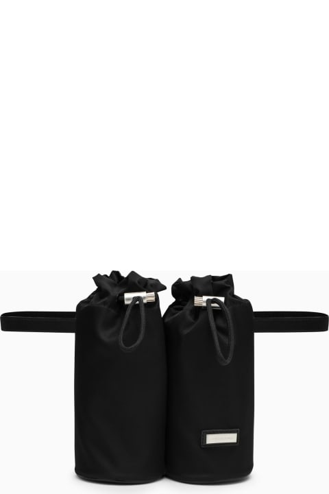 Bags for Men Ferragamo Black Belt With Pockets