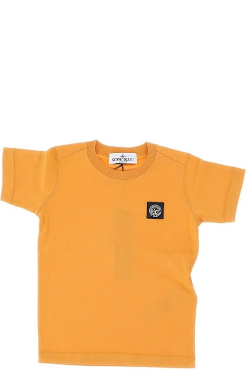 Homeware Stone Island Logo Embroidered Crewneck T-shirt