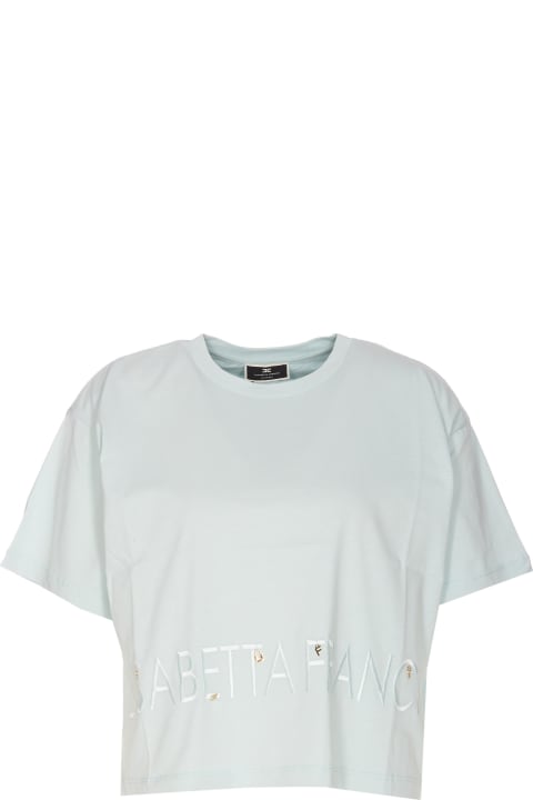 Elisabetta Franchi Topwear for Women Elisabetta Franchi Logo And Charms T-shirt