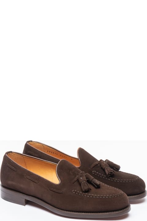 Loafers & Boat Shoes for Men Berwick 1707 8491 Dark Brown Suede Tassel Loafer