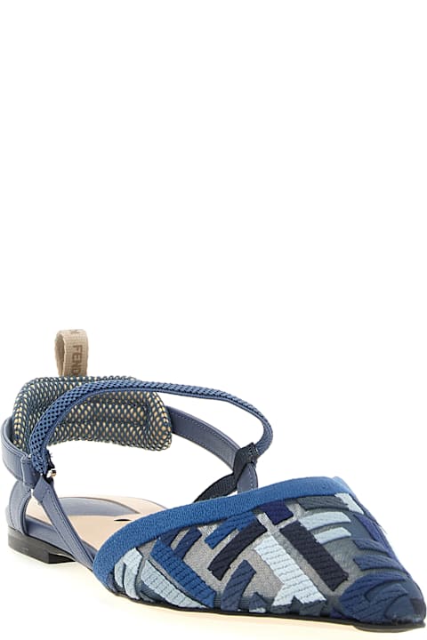 Flat Shoes for Women Fendi 'colibrì Lite' Slingback
