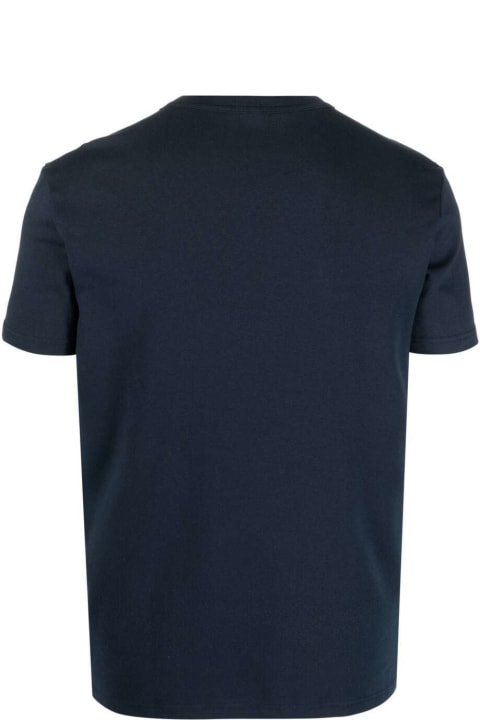 Blue Short Sleeves T-shirt In Cotton Man Tom Ford