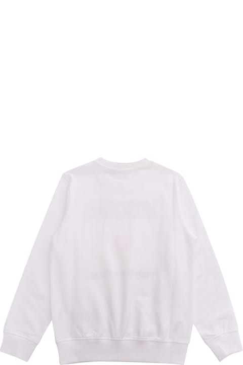 ボーイズ ニットウェア＆スウェットシャツ Moschino White Sweatshirt