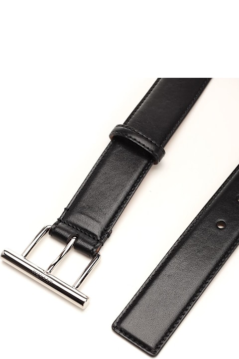 Alexander McQueen Accessories for Men Alexander McQueen Black Leather Sling Belt