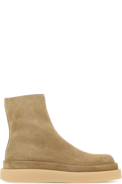 Jil Sander Boots for Men Jil Sander Sand Suede Ankle Boots