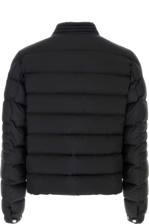 Coats & Jackets for Men Moncler Black Polyester Souillet Down Jacket