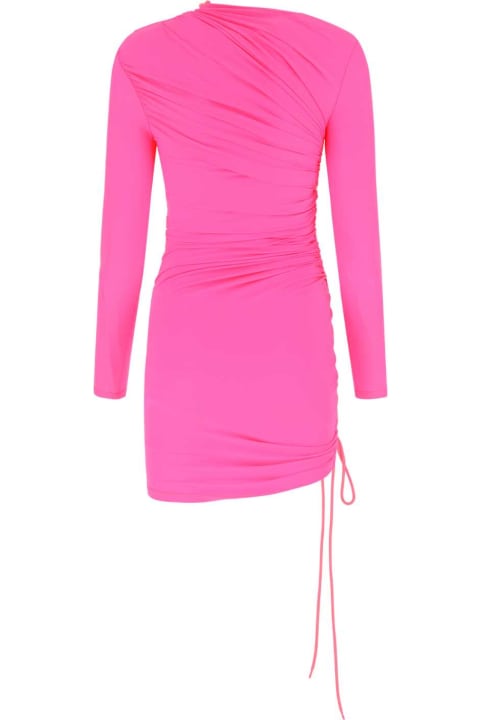 Balenciaga Dresses for Women Balenciaga Fluo Pink Stretch Nylon Mini Dress