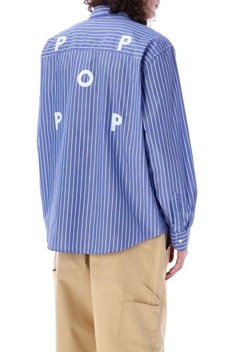 Pop Trading Company Shirts for Men Pop Trading Company Pop Striped Shirt