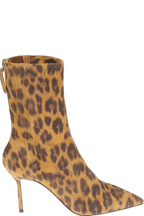 Homeware Aquazzura Animalier Suede Boots