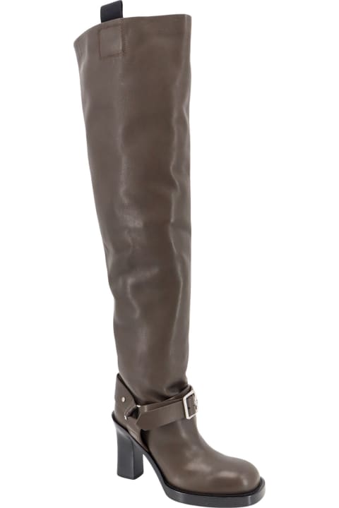 Homeware Burberry Leather Over The Knee Boots