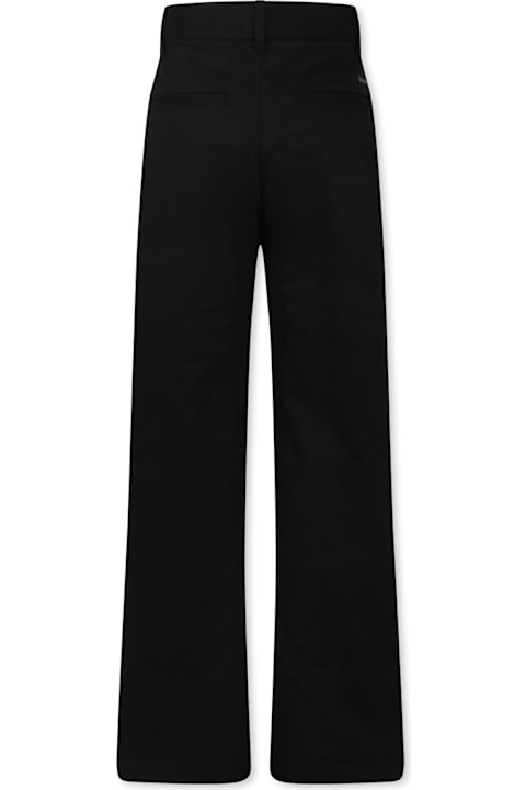 Calvin Klein ملابس تحتية لـ أولاد Calvin Klein Black Trousers For Boy With Logo