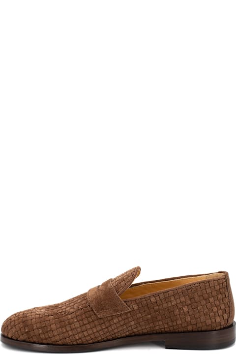 Brunello Cucinelli Other Shoes for Men Brunello Cucinelli Woven Suede Penny Loafer