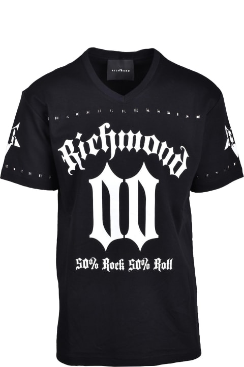 John Richmond Topwear for Men John Richmond Men's Black T-shirt