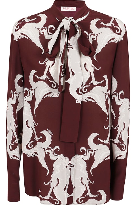 Fashion for Men Valentino Garavani Shirt | Pattern | Crepe De Chine Metamorphos Siren Small