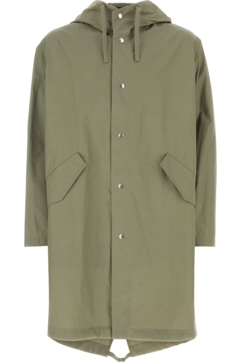 Jil Sander Coats & Jackets for Men Jil Sander Sage Green Cotton Parka