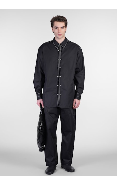Lemaire Men Lemaire Shirt In Black Cotton