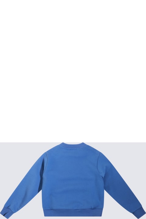 Topwear for Girls Dolce & Gabbana Blue Cotton Sweatshirt