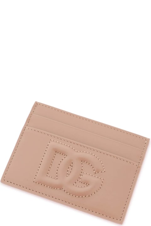 Accessories for Women Dolce & Gabbana Logo Detail Leather Card Holder