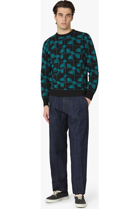 doppiaa for Women doppiaa Aavellino Jacuqard Wool Crewneck