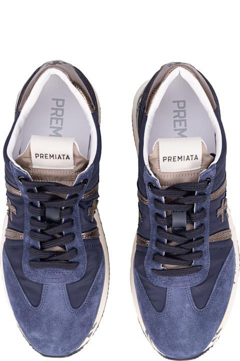 أحذية برباط لـ السيدات Premiata Premiata Flat Shoes Blue