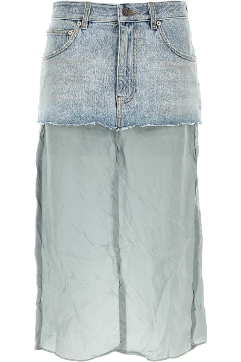 Balenciaga for Kids Balenciaga Denim Skirt