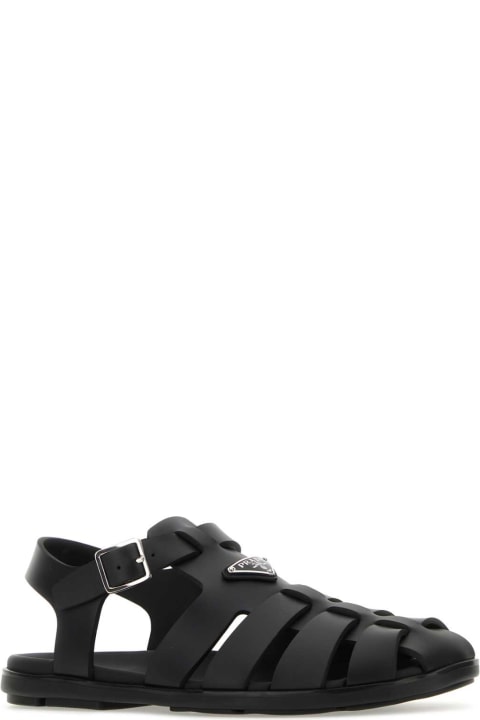 Prada Other Shoes for Men Prada Black Rubber Sandals