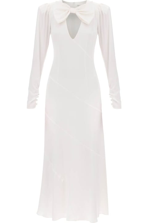 Fashion for Women Alessandra Rich Long Dress In Silk Satin