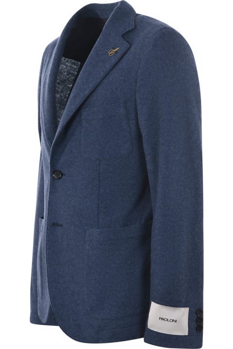 Paoloni Jacket In Worsted Wool