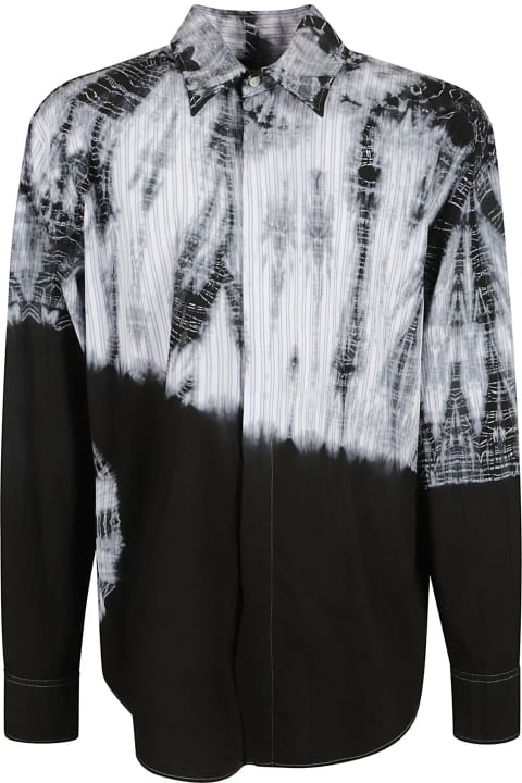 MSGM Shirts for Men MSGM Two-way Color Long-sleeved Shirt