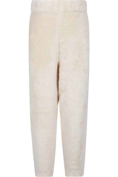 Beige Casual Trousers For Kids