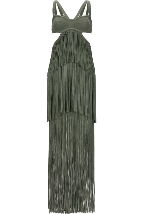 Hervé Léger Clothing for Women Hervé Léger 'strappy Tiered Fringe' Dress