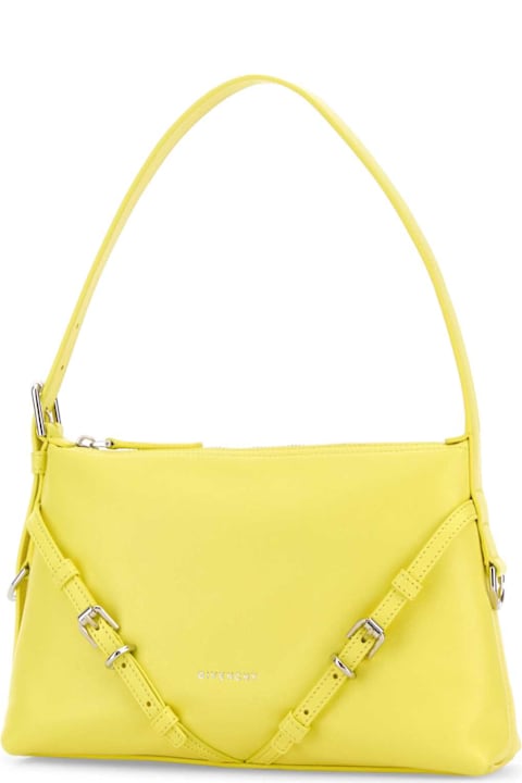 Homeware Givenchy Yellow Leather Mini Voyou Shoulder Bag