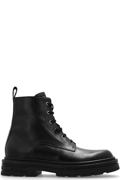 Versace Shoes for Women Versace Round-toe Lace-up Ankle Boots